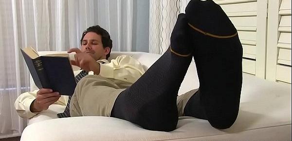  Jets Dress Socks and Manly Feet looks so mouthwatering